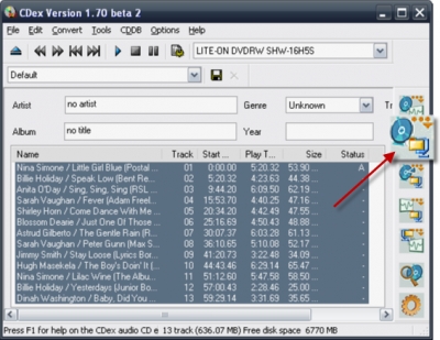 CDex - Convertidor de CD a MP3