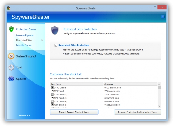 SpywareBlaster - Prot&eacute;gete de las &uacute;ltimas amenazas