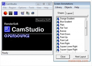CamStudio - Graba actividad y sonido de tu computadora